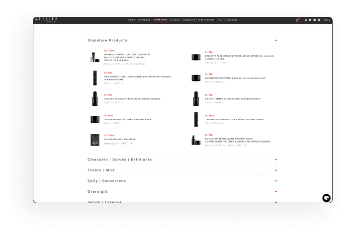 Atelier web - screen 2
